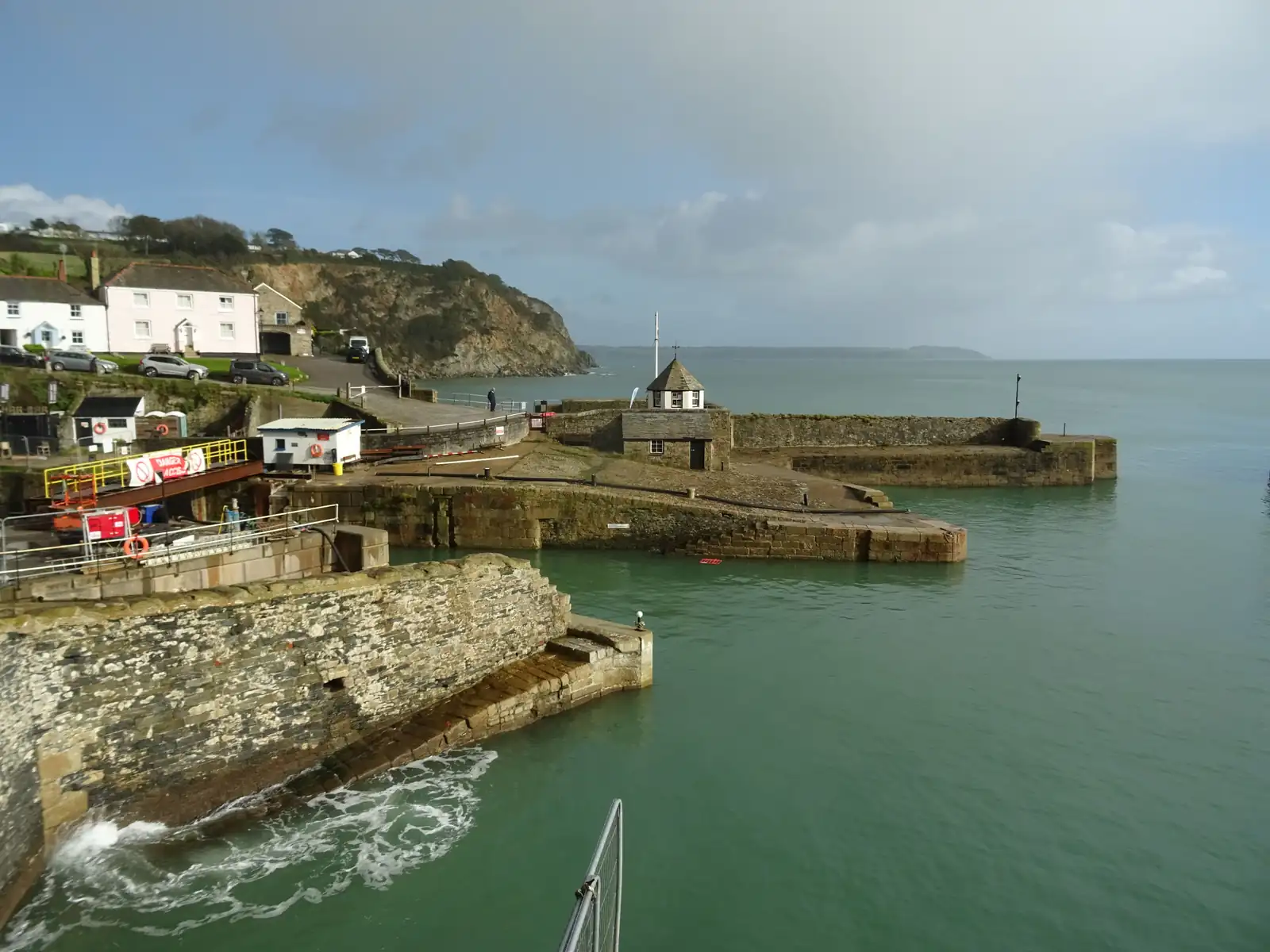 The historic harbour at Charlestown near St Austell